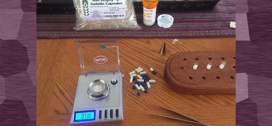 gear for weighing beads on a digital scale